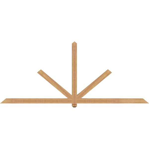 Ekena Millwork Kennewick Timber Gable Bracket, Western Red Cedar, 108"W x 45"H x 3 1/2"D x 3 1/2"F, 10/12 Pitch GBW108X45X0404KEN00SWR - main